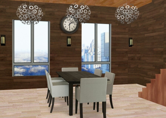 Dining Room Design Rendering