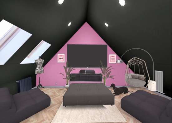 teenage girl hangout! give me room ideas in the comments  Design Rendering