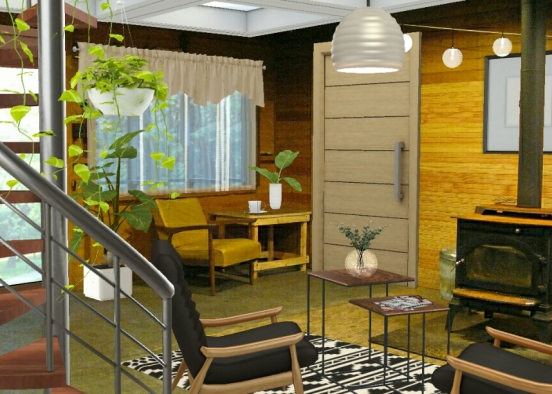 Scandinavian cabin Design Rendering
