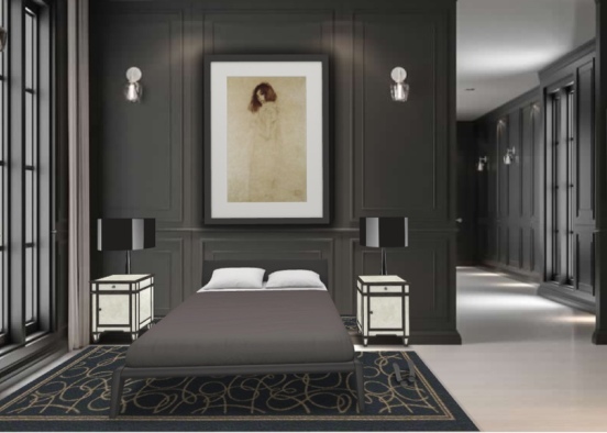Elegant Ladies Room Design Rendering