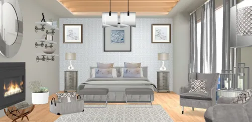 Modern apartment bedroom