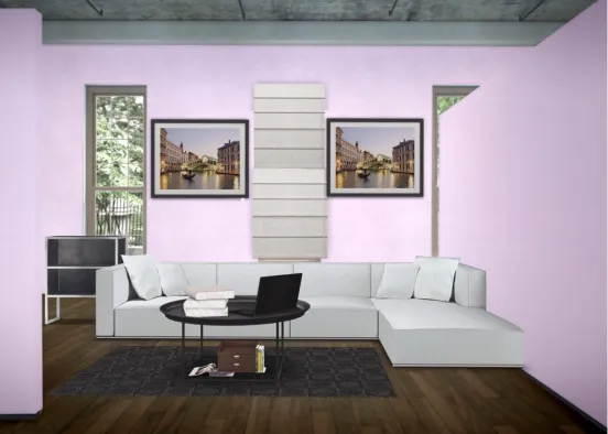 all in lavender and white Design Rendering