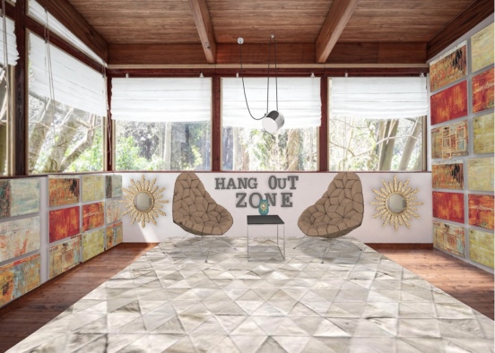 hang out zone  Design Rendering