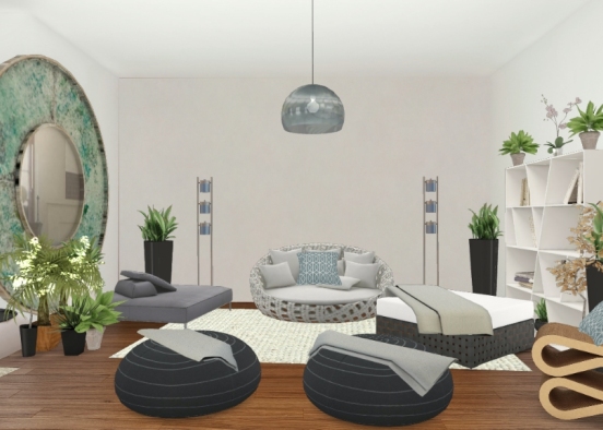 Chillout room Design Rendering
