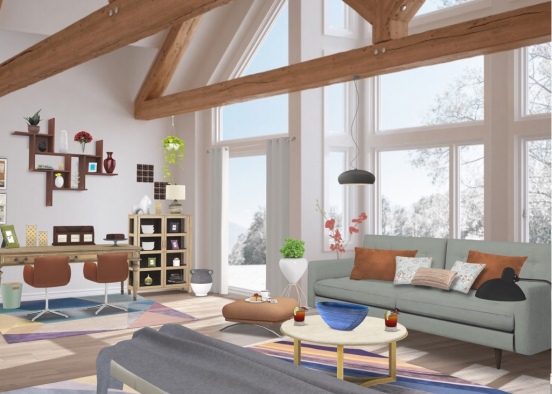 Gorgeous Living Room Design Rendering