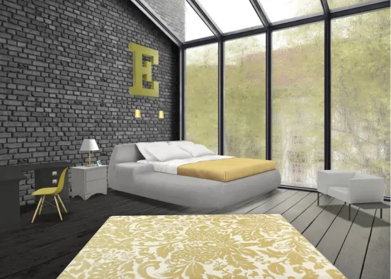 Yellow And Black Design Rendering