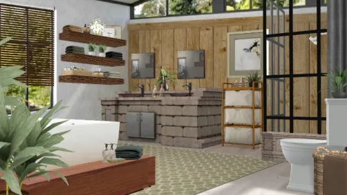 Rustic bathroom 