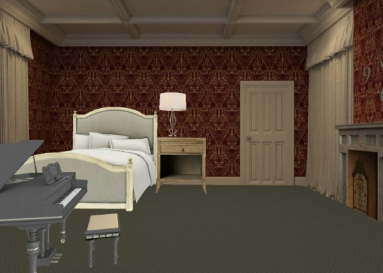 Modern / old bedroom Design Rendering