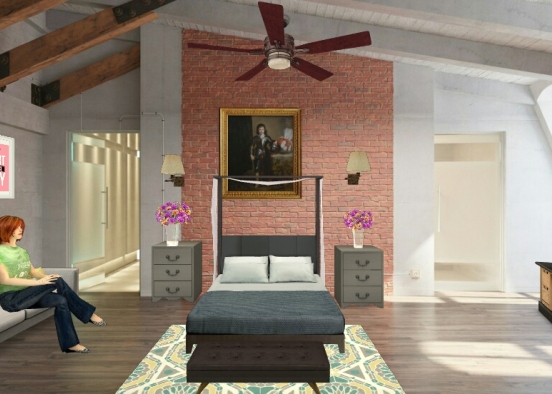 big bedroom Design Rendering