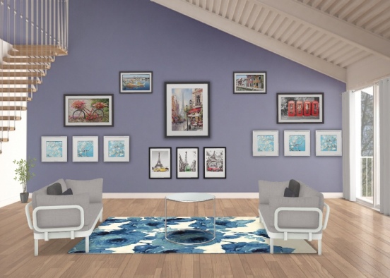wall of pictures Design Rendering