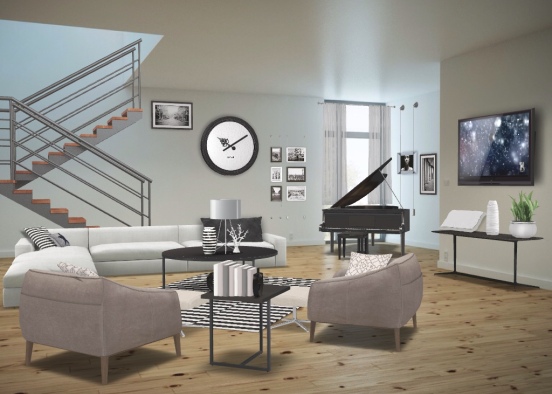 Basement livingroom Design Rendering
