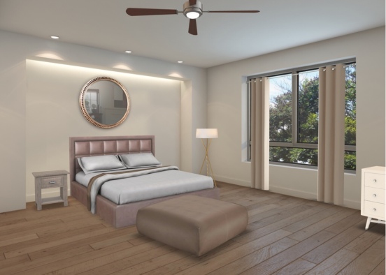 Luxurious Bedroom  Design Rendering