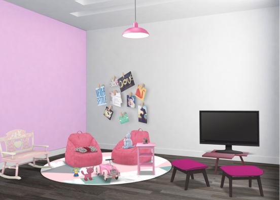 Pink Playrooom 💖 Design Rendering