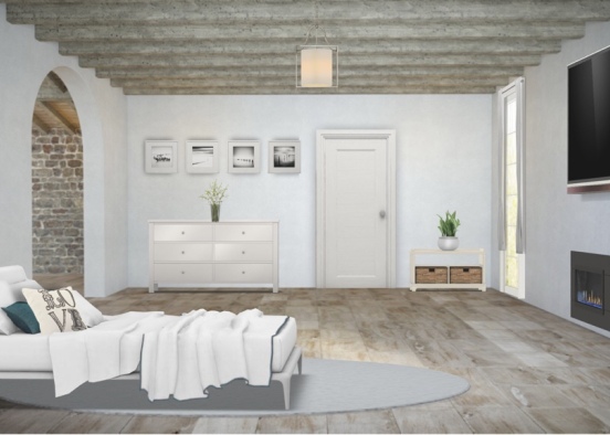 Basement guest room Design Rendering