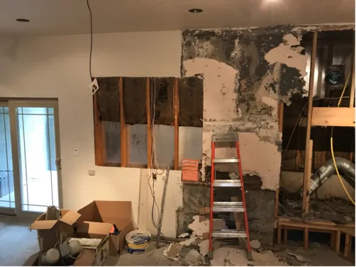Left Fireplace Wall