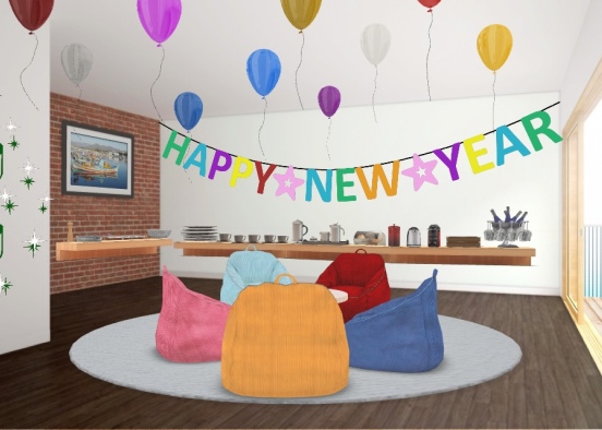 New Years Party Design Rendering