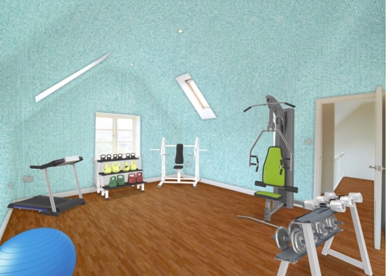 gym time work out Design Rendering