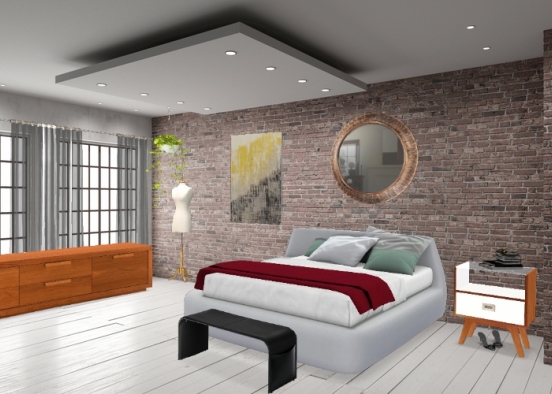 A dream bedroom Design Rendering