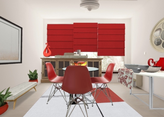 A great dining area for a small apartment Design Rendering