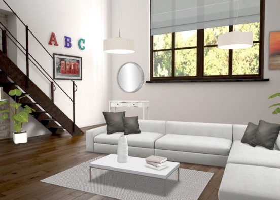 Relaxing Living Room Design Rendering