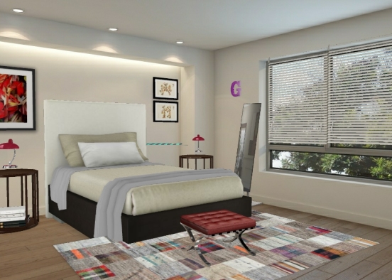 Dormitorio de lujo Design Rendering