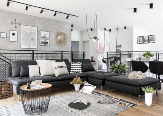 cozy living room!❤️❤️❤️ Design Rendering