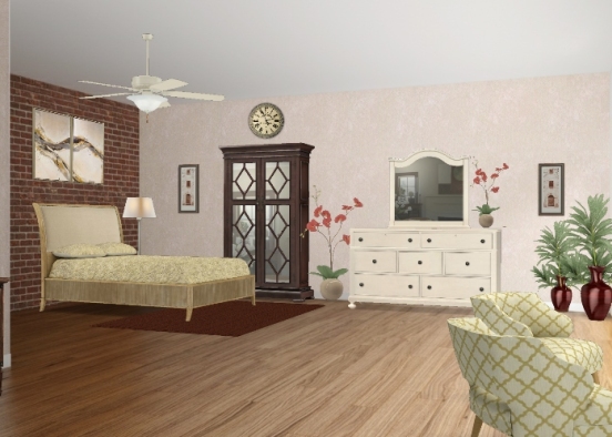 Island bedroom Design Rendering