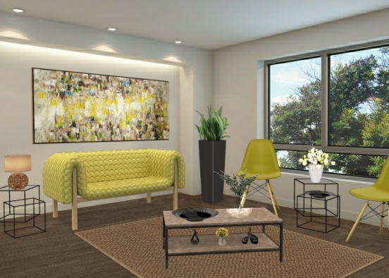 Sala de estar 💛💛 Design Rendering