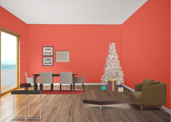 Christmas dining room! Design Rendering
