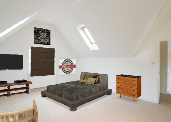 Plain and simple bedroom  Design Rendering