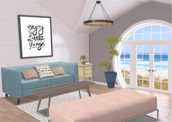 beach living room! Design Rendering