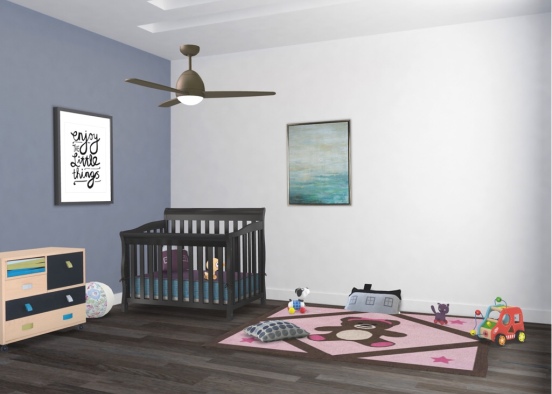 Baby Room  Design Rendering