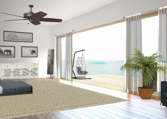 Beach Bedroom 1 Design Rendering