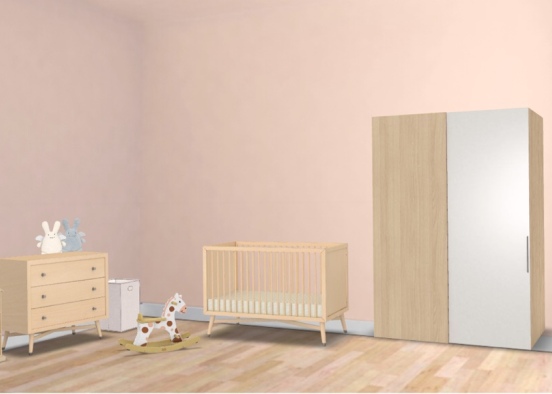 Baby girl nursery 01 Design Rendering