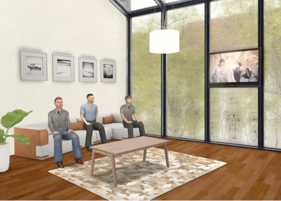 living room hangout  Design Rendering