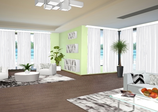 Wohnzimmer beach Design Rendering