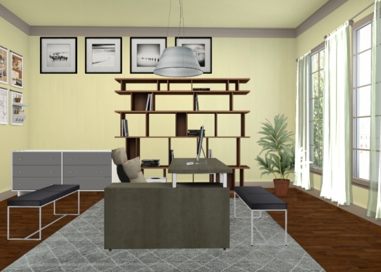 SHADES OF GRAY OFFICE Design Rendering