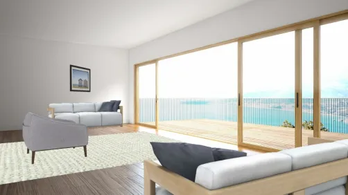 Beach condo living room