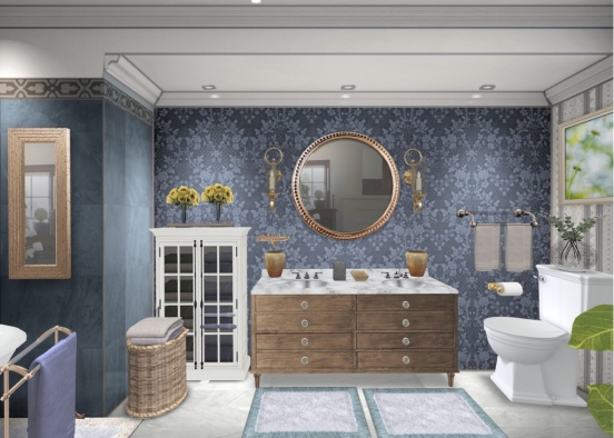hey boo boo this is a bathroom I made  Design Rendering