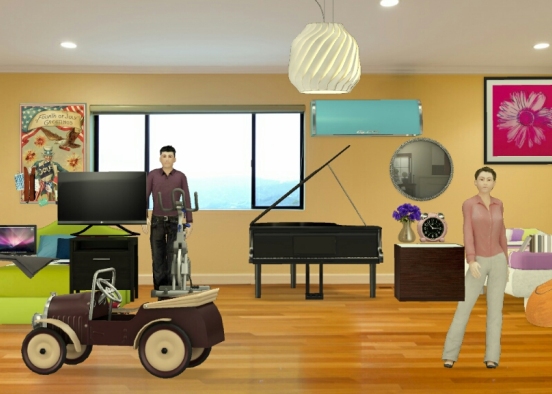 Boys and girls and room Design Rendering