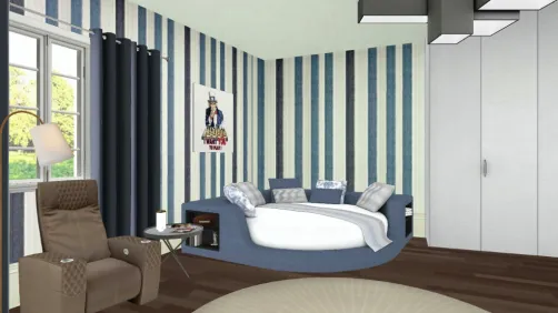 Quarto masculino solteiro