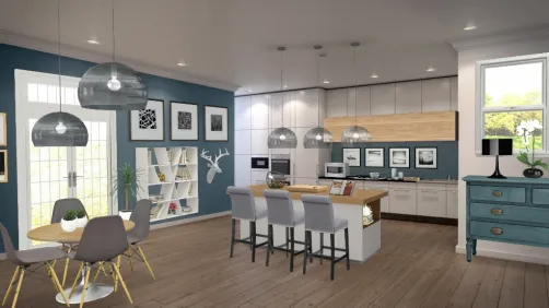 Kitchen and dining room