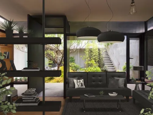 Project - Dark Living Room