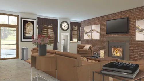 Wood & Brick Room 😍