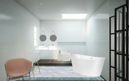 Petite salle de bain scandinave 