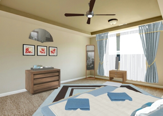 Our bedroom <3 Design Rendering