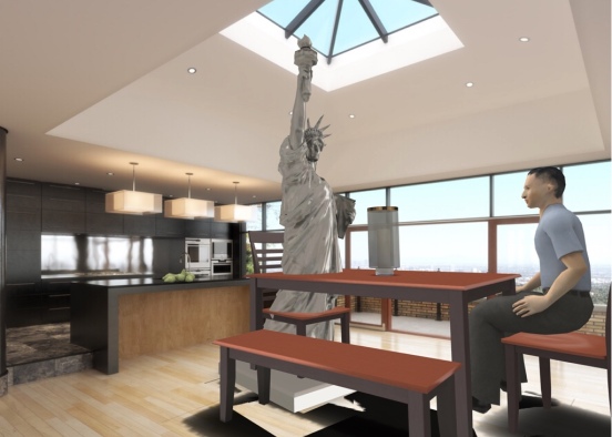 Weird date with the one and only Statue of Liberty  Design Rendering