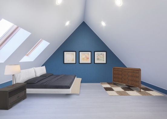 Cozy attic Design Rendering
