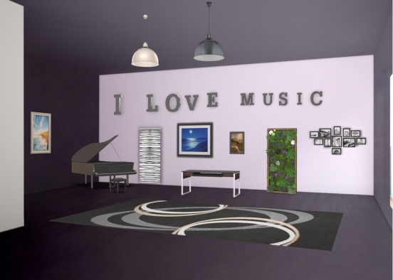 Music room challenge Design Rendering