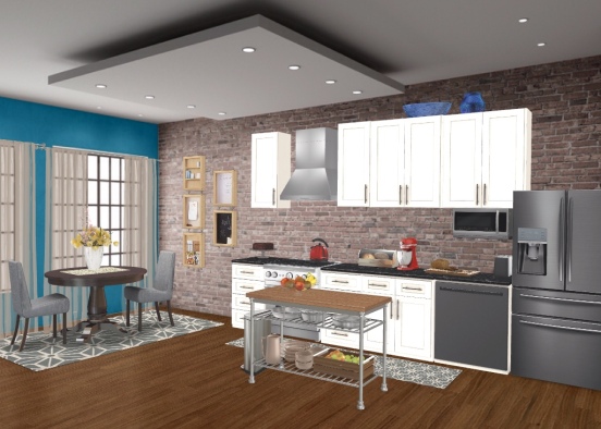 Kitchen with BK Nook Design Rendering
